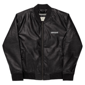 Leather Bomber Jacket (UNIQUE)