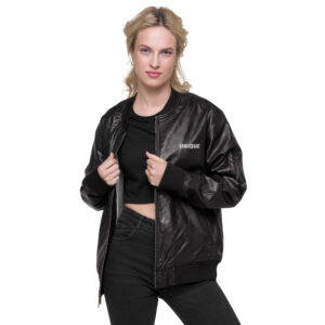 Leather Bomber Jacket (UNIQUE)