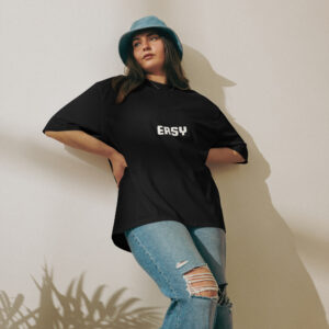 Oversized heavyweight t-shirt  "Easy"