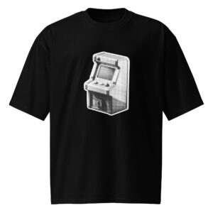'Retro Arcade' Oversized heavyweight t-shirt