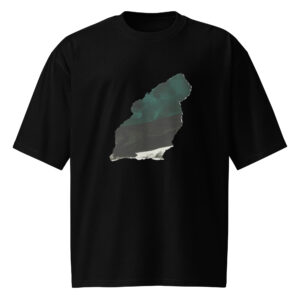 'Abstract Flow' Edition Oversized heavyweight t-shirt