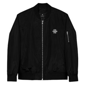 Premium recycled bomber jacket (Fix Your Fix)