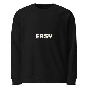 Unisex organic raglan sweatshirt  "Easy"