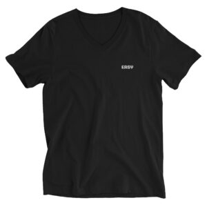Unisex Short Sleeve V-Neck T-Shirt  "Easy"