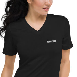 Unisex Short Sleeve V-Neck T-Shirt (UNIQUE)