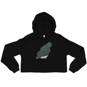 Crop Hoodie 'Abstract Flow' Edition