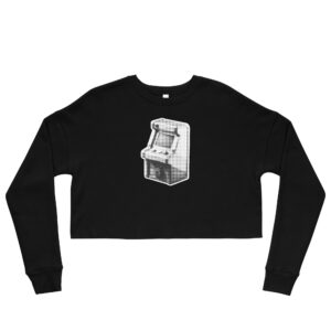'Retro Arcade' Crop Sweatshirt