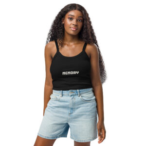 Women’s micro-rib tank top   "Memory"