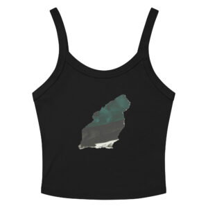 Women’s micro-rib tank top 'Abstract Flow' Edition