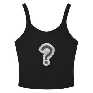 'Curious' Women’s micro-rib tank top