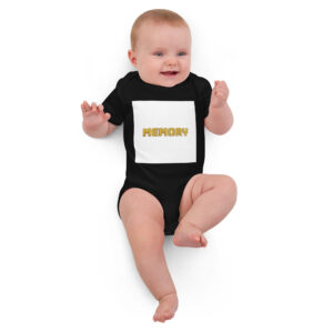 Memory - Organic cotton baby bodysuit